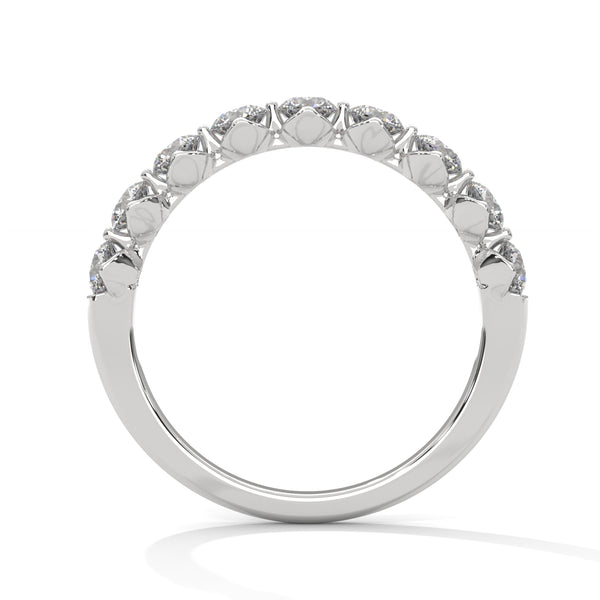 Classic Radiance: Lab Grown Diamond Half Eternity Gold Ring