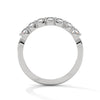 BRILLIANT CUT ROUND LAB GROWN DIAMOND SEMI ETERNITY SLEEK BAND