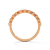 Radiant Circles: Lab Grown Diamond Bezel Set Gold Ring