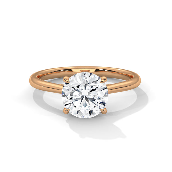 A timeless round brilliant lab-grown diamond solitaire — radiant simplicity for everlasting elegance.