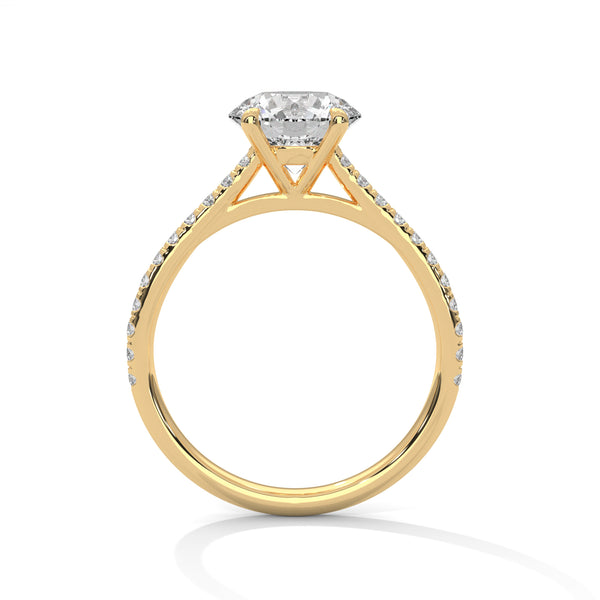 “Experience the Celestial Embrace Ring—premium round-cut diamond brilliance, timeless elegance, and romantic luxury crafted for unforgettable engagements and cherished moments.”