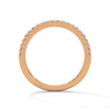 Round cut Lab Grown Diamond Gold Eternity Band