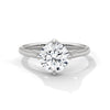Four-Prong Classic Lab Grown Diamond Gold Ring
