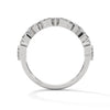 Half eternity wedding band with Marquise and Round cut lab grown Diamond for