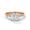 “Celeste Ring—princess-cut diamond brilliance, sleek four-prong solitaire elegance, and timeless white-gold beauty crafted to symbolize pure love, modern style, and lasting grace.”