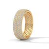 Gold Eternity Band with row of lab grown diamonds
