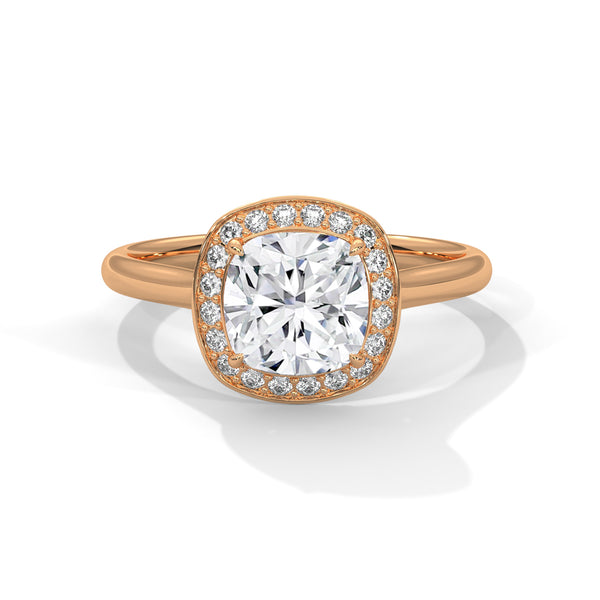 “Discover timeless elegance with this cushion-halodiamond ring in yellow gold, crafted for brilliance, luxury, and unforgettable engagement moments.”
