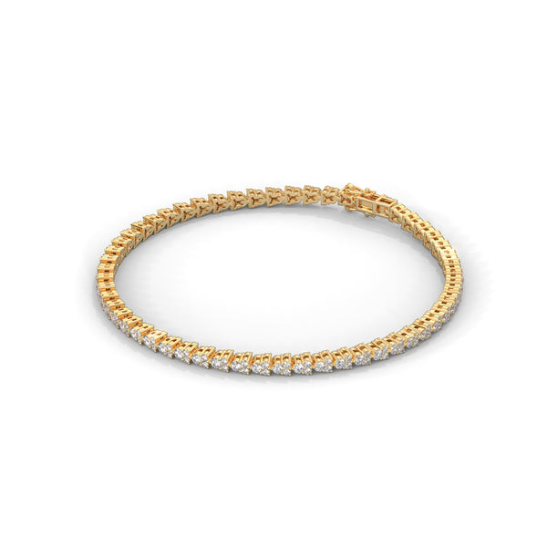 A graceful 7-inch tennis bracelet adorned with 68 marquise-shaped diamonds totaling 5.00 carats—crafted to shimmer with refined allure