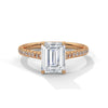 Radiant Cut Lab Created Diamond Eternity Wedding Set
