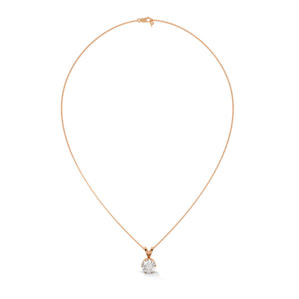 Eternal Radiance Lab Grown Diamond Gold Pendant Chain