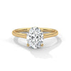 Oval Cut Lab Grown Diamond Gold Ring