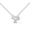 Trio Brilliance Lab Grown Diamond Gold Pendant Chain