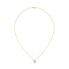 Trio Brilliance Lab Grown Diamond Gold Pendant Chain