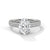 Oval Cut Double Row Pave Engagement Ring