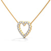 Heart of Brilliance Lab Grown Diamond Gold Pendant Chain