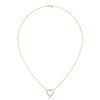 Heart of Brilliance Lab Grown Diamond Gold Pendant Chain