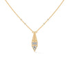 Modern Majesty: Lab Grown Diamond Geometric Gold Pendant Chain