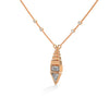 Modern Majesty: Lab Grown Diamond Geometric Gold Pendant Chain