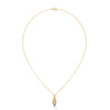 Modern Majesty: Lab Grown Diamond Geometric Gold Pendant Chain