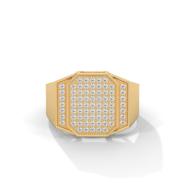 "Bold octagon diamond ring crafted in premium gold, delivering unmatched brilliance, luxury style, and modern elegance for confident everyday sophistication."