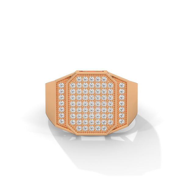 "Bold octagon diamond ring crafted in premium gold, delivering unmatched brilliance, luxury style, and modern elegance for confident everyday sophistication."