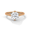Four-Prong Classic Lab Grown Diamond Gold Ring