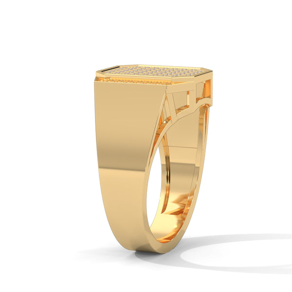 "Bold octagon diamond ring crafted in premium gold, delivering unmatched brilliance, luxury style, and modern elegance for confident everyday sophistication."
