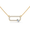 Bound by Brilliance Lab Grown Diamond Gold Pendant Chain