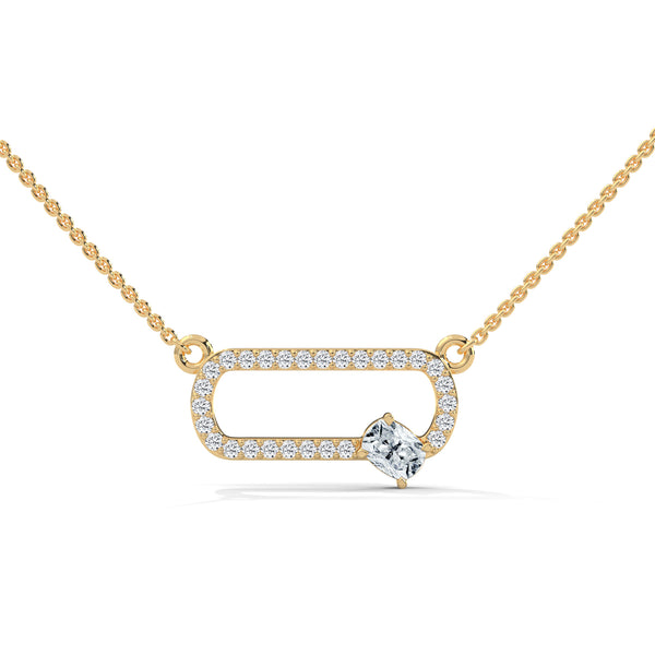 Bound by Brilliance Lab Grown Diamond Gold Pendant Chain