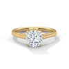Cushion Cut Lab Grown Diamond Solitaire Gold Ring