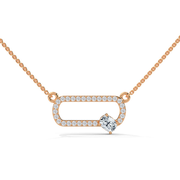Bound by Brilliance Lab Grown Diamond Gold Pendant Chain