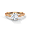 Cushion Cut Lab Grown Diamond Solitaire Gold Ring
