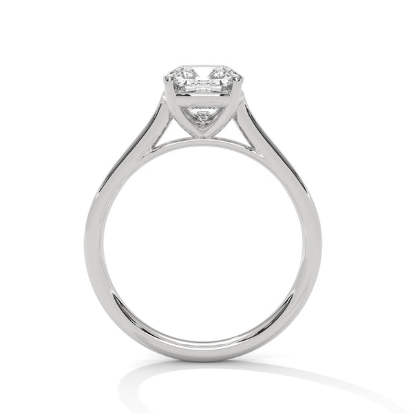 Cushion Cut Lab Grown Diamond Solitaire Gold Ring