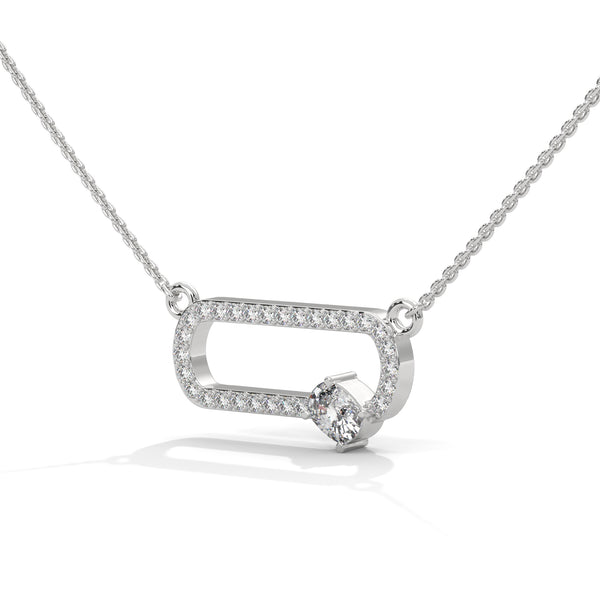 Bound by Brilliance Lab Grown Diamond Gold Pendant Chain