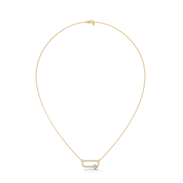 Bound by Brilliance Lab Grown Diamond Gold Pendant Chain