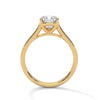 Cushion Cut Lab Grown Diamond Solitaire Gold Ring