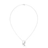marquise cut Lab Grown Diamond Leaf Gold Pendant Chain