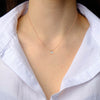 marquise cut Lab Grown Diamond Leaf Gold Pendant Chain