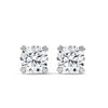 Round Prong Elegance Lab Grown Diamond Gold Stud Earrings