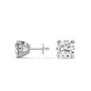 Round Prong Elegance Lab Grown Diamond Gold Stud Earrings