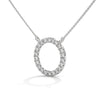 Eternal Circle Lab Grown Diamond Halo Gold Pendant Chain