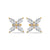 Floral Radiance Marquise Lab Grown Diamond Gold Stud Earrings