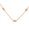Lab Grown Diamond Station Gold Pendant Chain