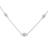 Lab Grown Diamond Station Gold Pendant Chain