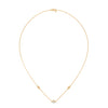 Lab Grown Diamond Station Gold Pendant Chain