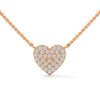 Eternal Love Lab Grown Diamond Heart Gold Pendant Chain
