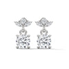 Blooming Brilliance Lab Grown Diamond Gold Drop Earrings