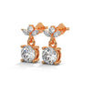 Blooming Brilliance Lab Grown Diamond Gold Drop Earrings