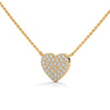 Eternal Love Lab Grown Diamond Heart Gold Pendant Chain