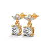 Blooming Brilliance Lab Grown Diamond Gold Drop Earrings